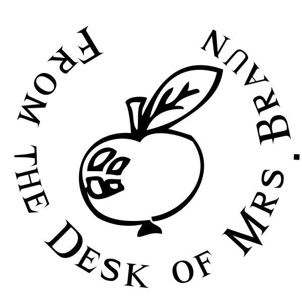 Apple From the Desk Stamp