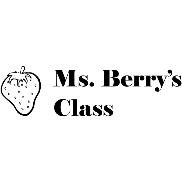 Strawberry Custom 2 Line Teacher Stamp