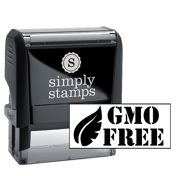 GMO FREE Rubber Stamp