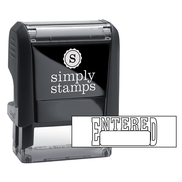 ENTERED Box Stock Stamp