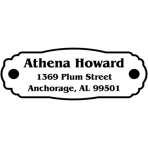 Plaque Plate Custom Address Stamp