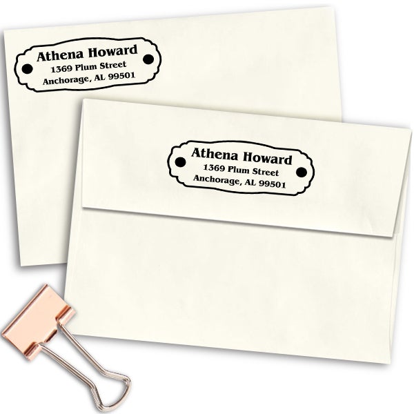 Plaque Plate Custom Address Stamp