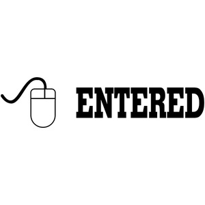 ENTERED Mouse Stock Stamp
