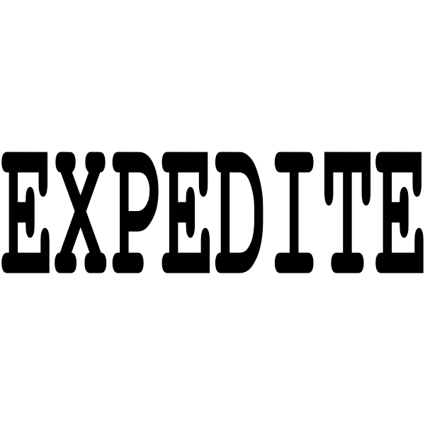 EXPEDITE Stock Stamp
