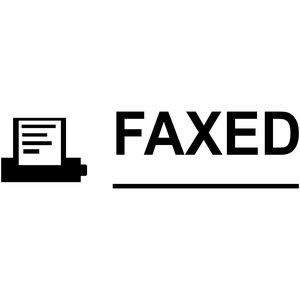 FAXED MACHINE Stock Stamp 