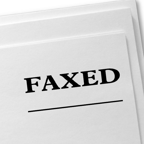 FAXED Line Stock Stamp