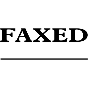 FAXED Line Stock Stamp