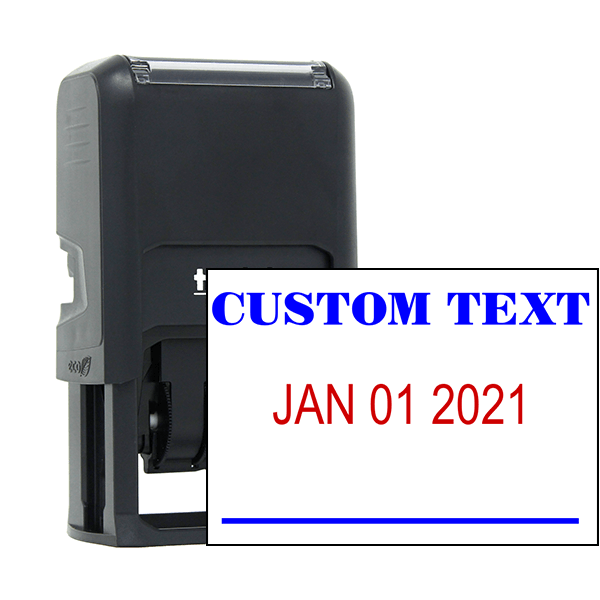 Custom 1 Line Dater Mobile Check Deposit Rubber Stamp