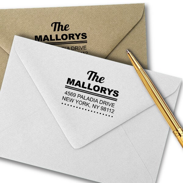 Metro Square Style 1 Address Stamp