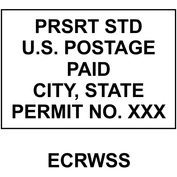 EDDM U.S. Postage Presorted ECRWSS Permit Stamp
