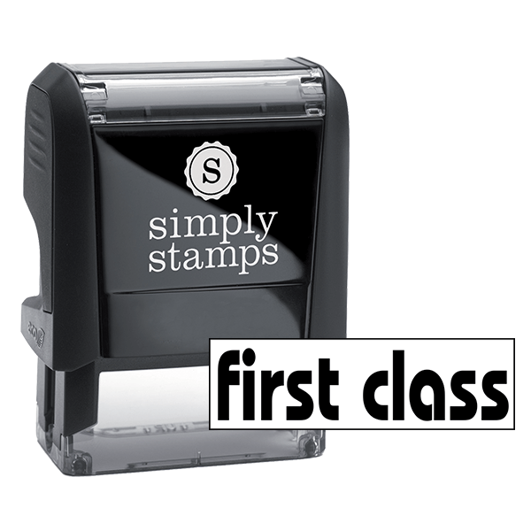 FIRST CLASS Lower Case Stock Stamp