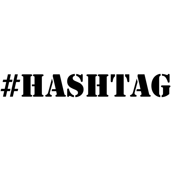 HASHTAG Rubber Stamp