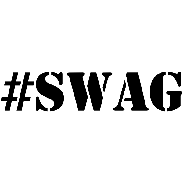 SWAG Hashtag Rubber Stamp