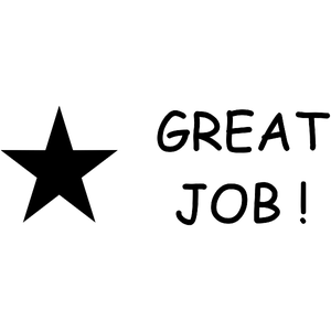 Great Job Star Teacher Stamp - Self-Inking