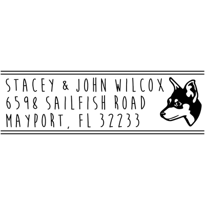 Manchester Terrier Address Stamp
