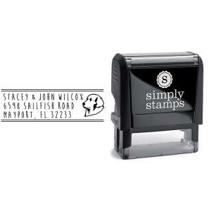 Kuvasz Dog Address Stamp Body and Design