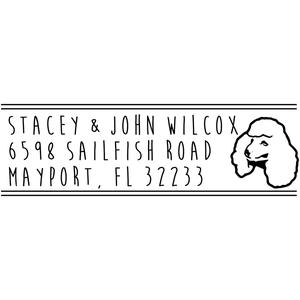 Toy Poodle Address Stamp