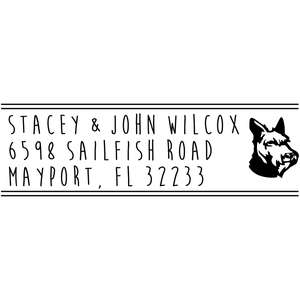 Schnauzer Address Stamp