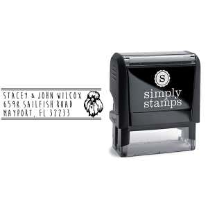 Yorkshire Dog Address Stamp Body and Design