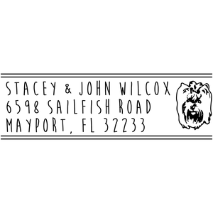 Silky Terrier Address Stamp