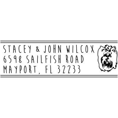 Silky Terrier Address Stamp
