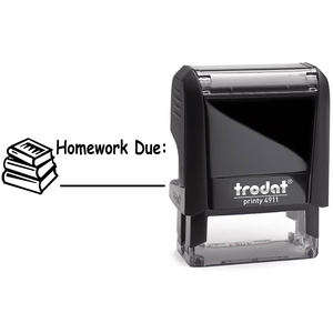 Homework Due Teacher Stamp and Imprint