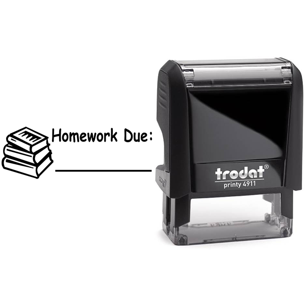 Homework Due Teacher Stamp and Imprint