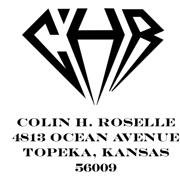 Diamond Address Monogram Stamp