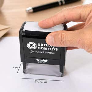 2 Line Stamp impression size