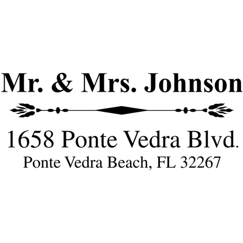 Personalized Couple's Address Stamp