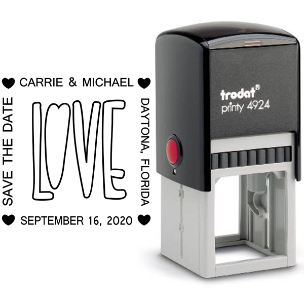 Love Save the Date Stamp Body and Design