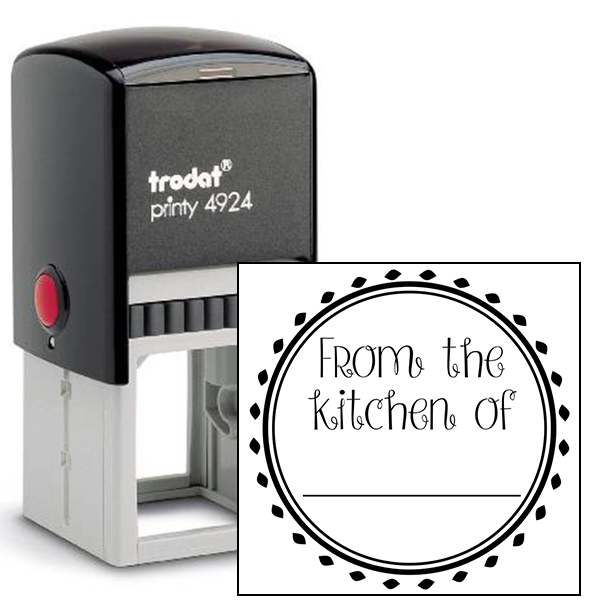 From the Kitchen Round Decorative Stamp