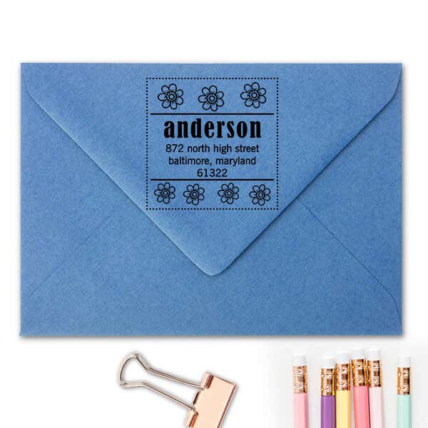 Anderson Flowers Address Stamp