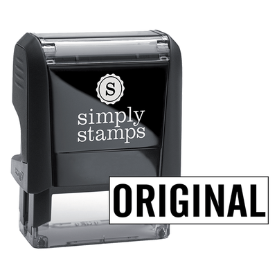 ORIGINAL all Caps Stock Stamp