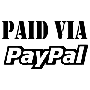 PAID BY PAYPAL Stock Stamp