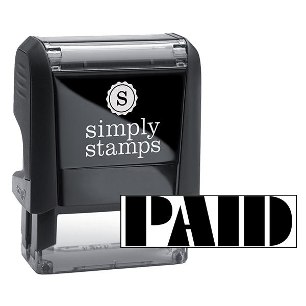 PAID Art Deco Stock Stamp 