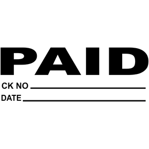 PAID plus Info Stock Stamp