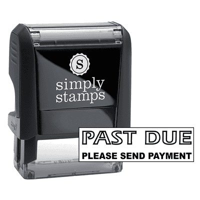PAST DUE Bold Stock Stamp