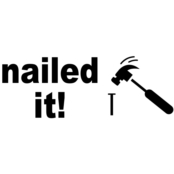 Nailed It! Rubber Stamp