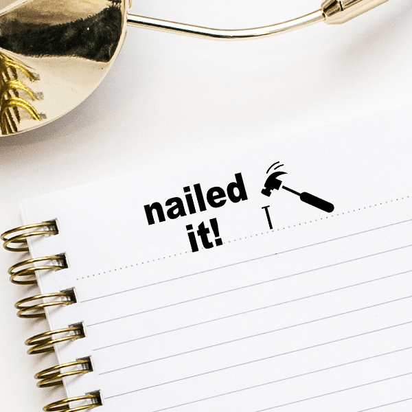 Nailed It! Meme Hammer Rubber Stamp Simply Stamps