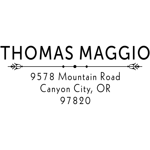 Maggio Deco Rubber Address Stamp
