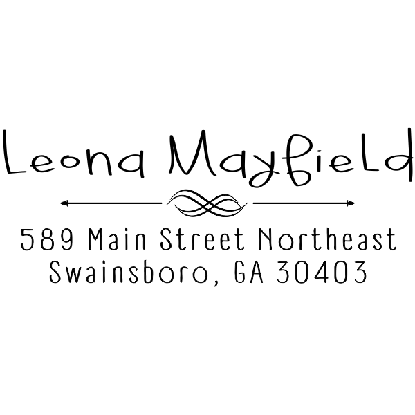 Mayfield Decorative Arrow Address Stamp