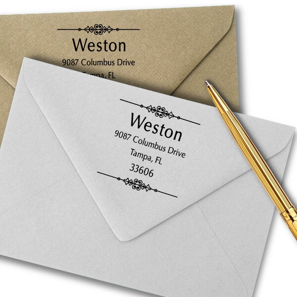 Weston Vintage Address Stamp