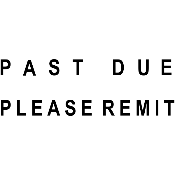 PAST DUE PLEASE REMIT Stock Stamp