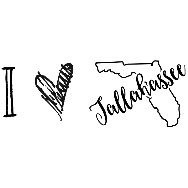 I Love Florida Rubber Stamp