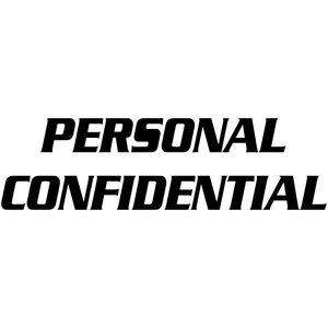 PERSONAL CONFIDENTIAL Stock Stamp 