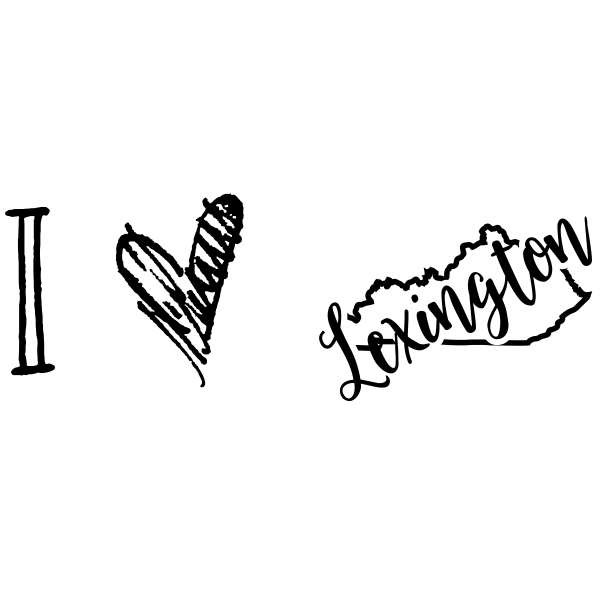 I Love Kentucky Rubber Stamp