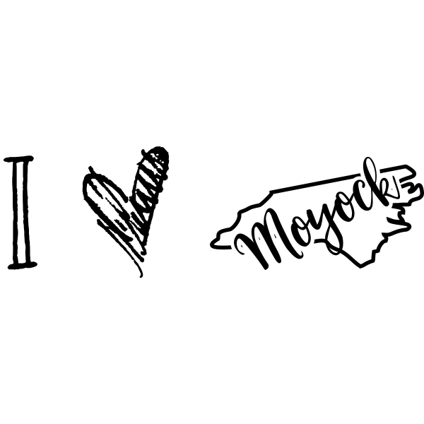 I Love North Carolina Rubber Stamp