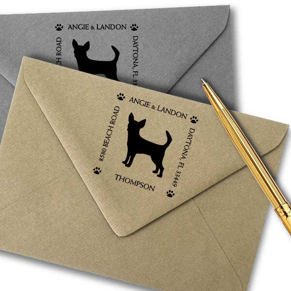 Chihuahua Pet Lover Dog Address Stamp