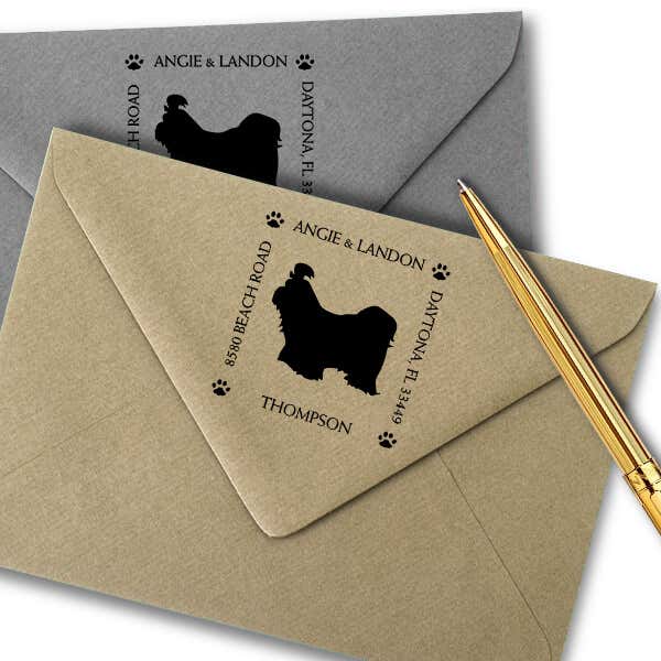 Shih Tzu Pet Lover Dog Address Stamp